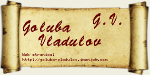 Goluba Vladulov vizit kartica